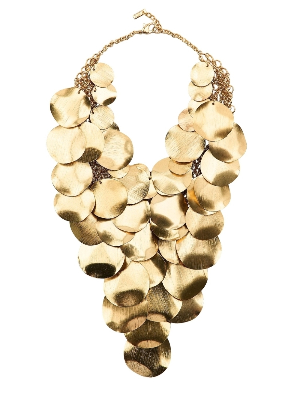 ZARA Metal Plate Bib Necklace